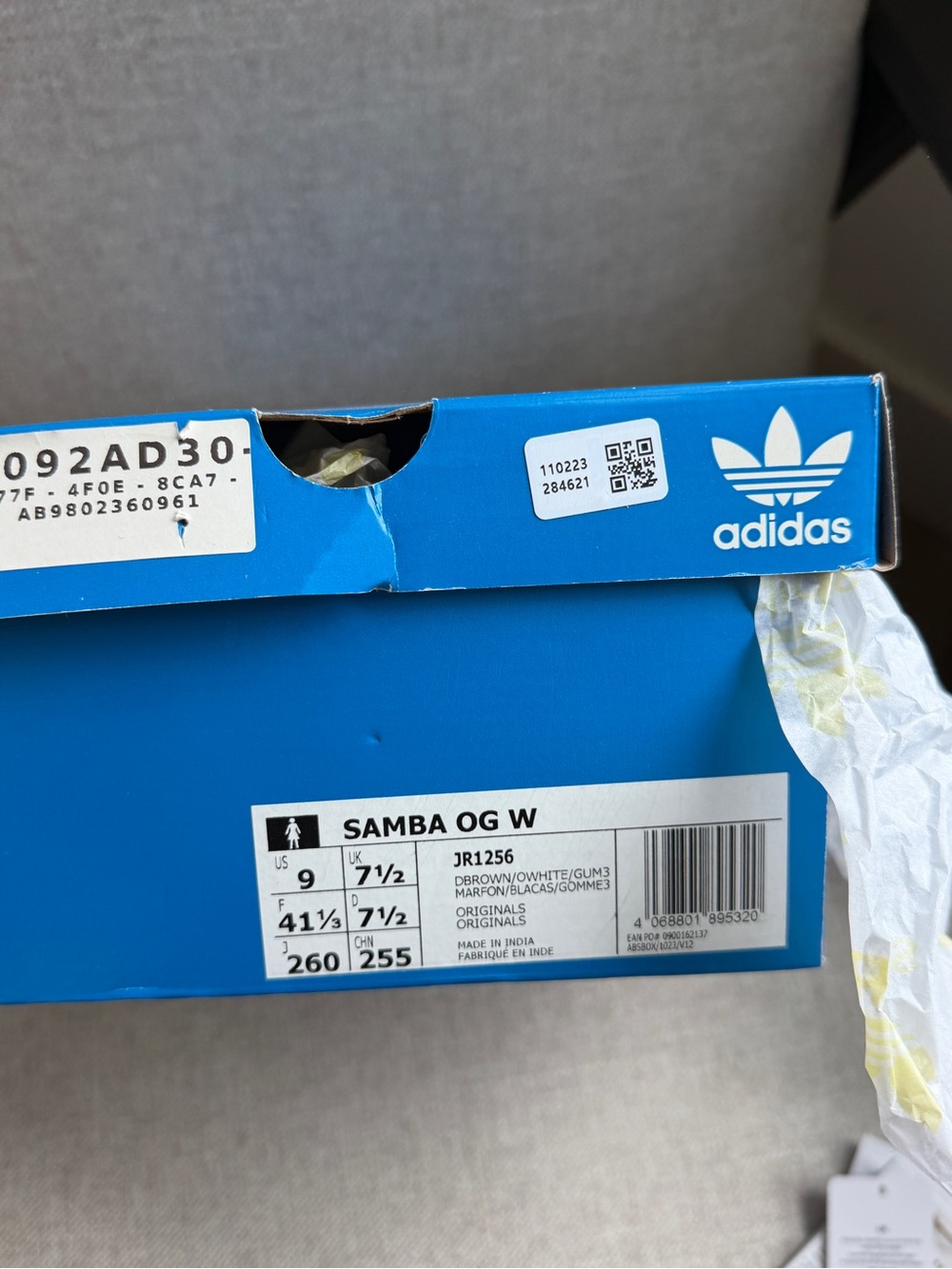 Adidas Cow Print Samba Sneakers,pony hair,US 9, fit closer to US 10, insole 26cm - Picture 5 of 11